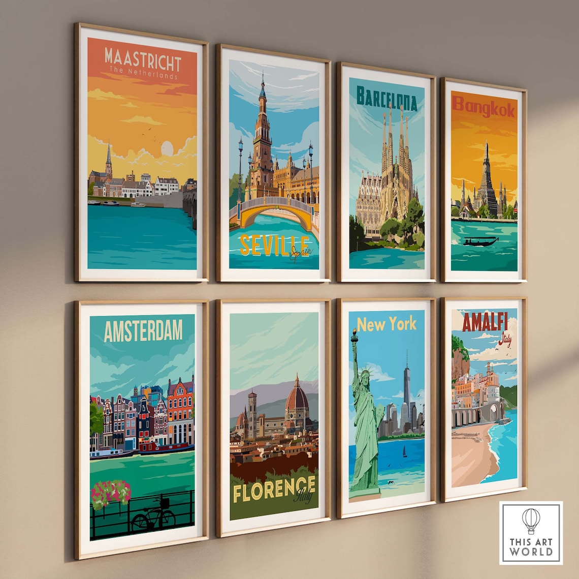 Maastricht Vintage Netherlands Travel Poster Print - Image 3
