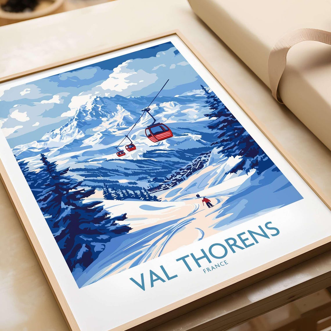 Val Thorens Ski Trip Memories Travel Poster