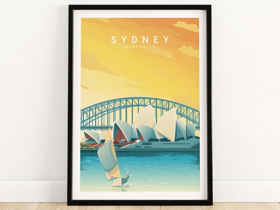 Sydney Australia Travel Poster