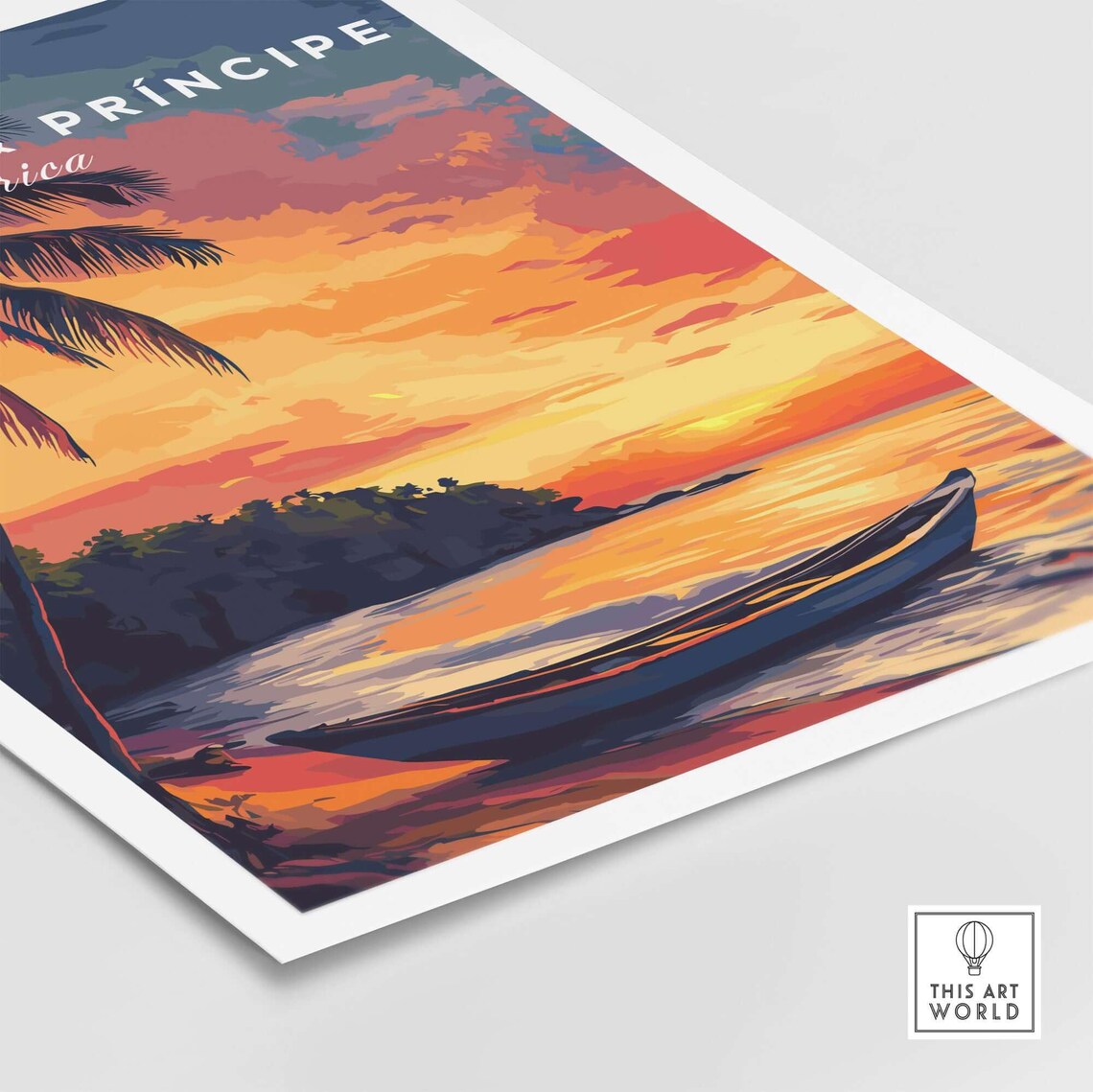 Sao Tome Sunset Bliss Beach, Africa Art Print - Image 5