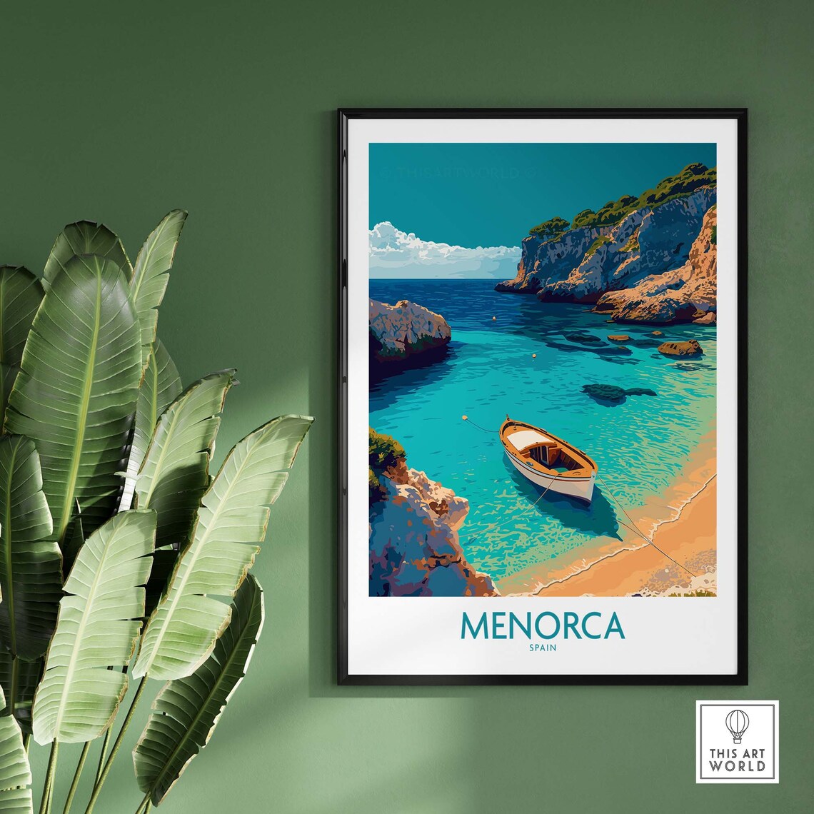 Menorca Travel Poster, Home Decor Artwork - Image 2