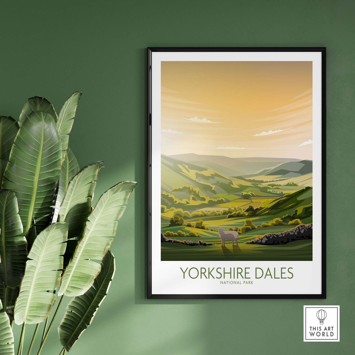 Yorkshire Dales National Park Travel Poster Art Print - Image 3
