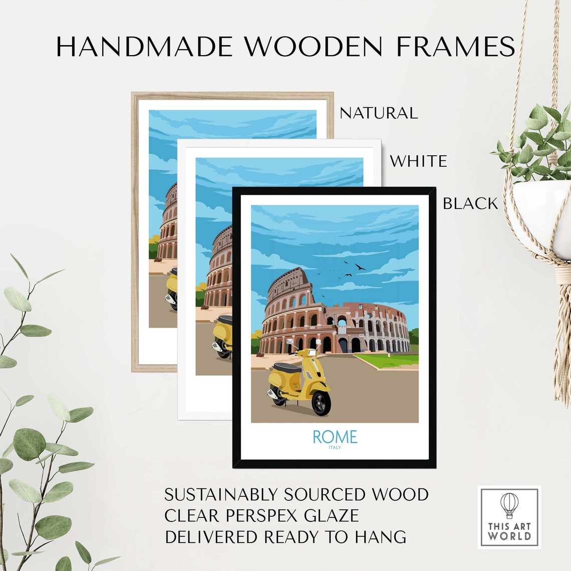 Rome Italy Wall Art Poster Print - Image 2