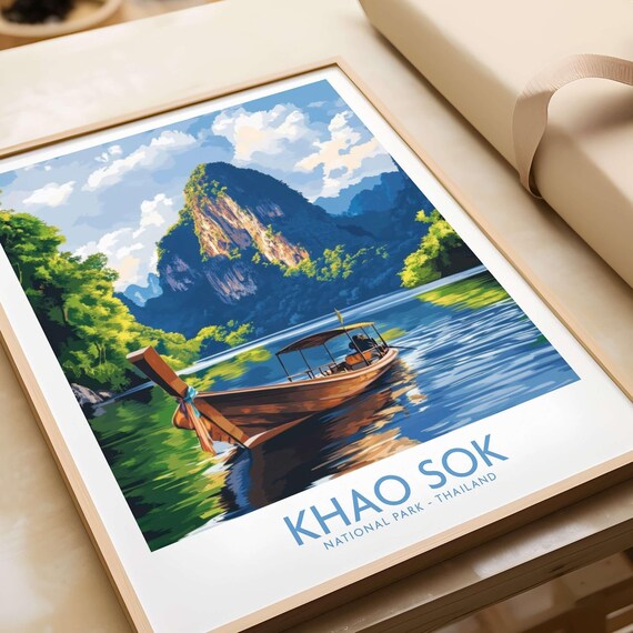 Khao Sok National Park, Thailand Travel Poster