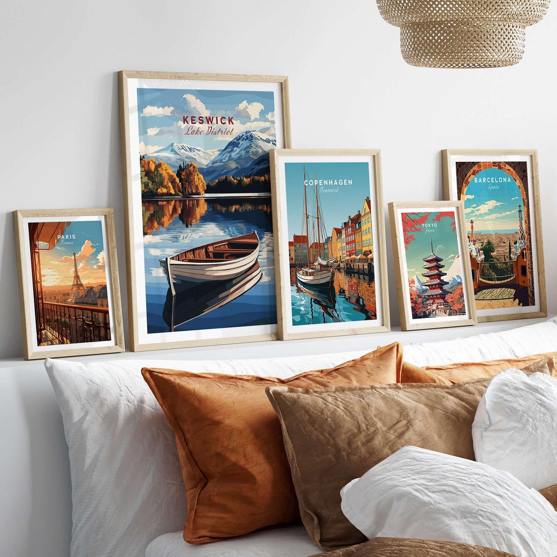 Keswick Lake District Art Print, Living Room Decor - Image 3