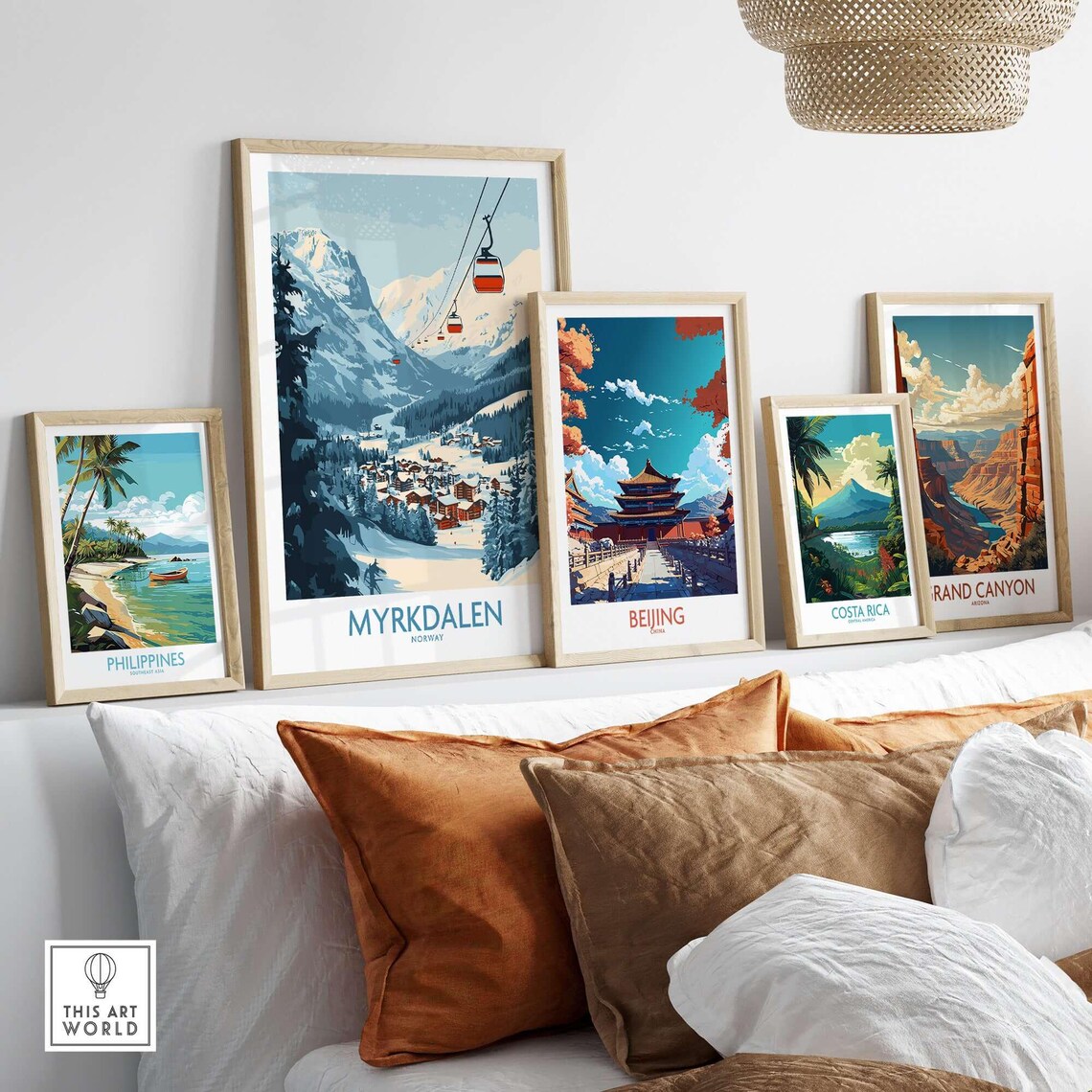 Myrkdalen Ski Poster, Stunning Landscape Art - Image 3