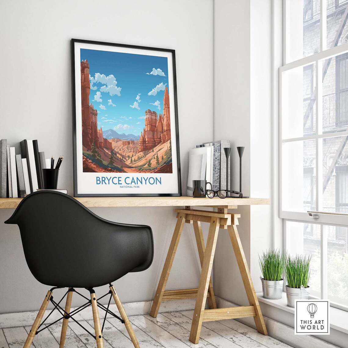 Bryce Canyon National Park Red Rock Hoodoo Amphitheater Desert Poster - Image 4