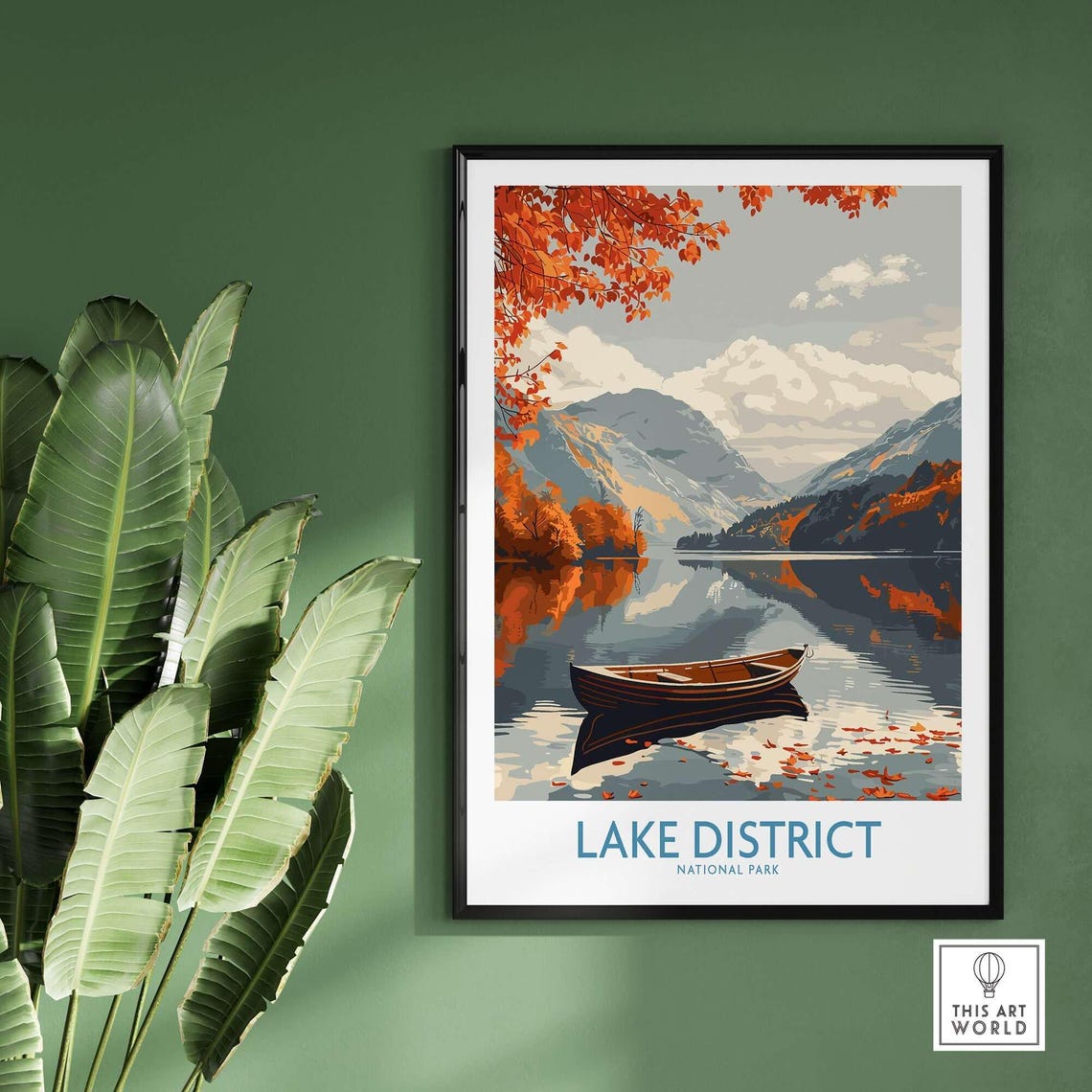 Lake District Travel Poster, Cumbria England - Image 2