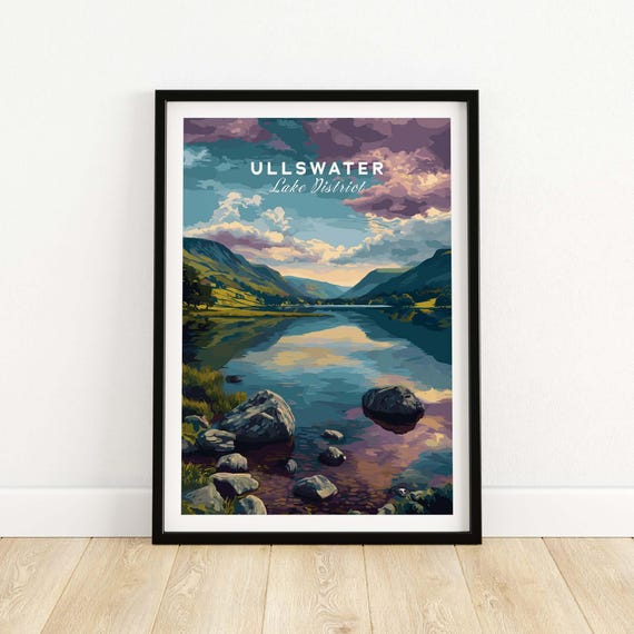 Ullswater Lake Print Mountain View Wall Art Serene Landscape Decor Nature Photography Gift Highresolution Image