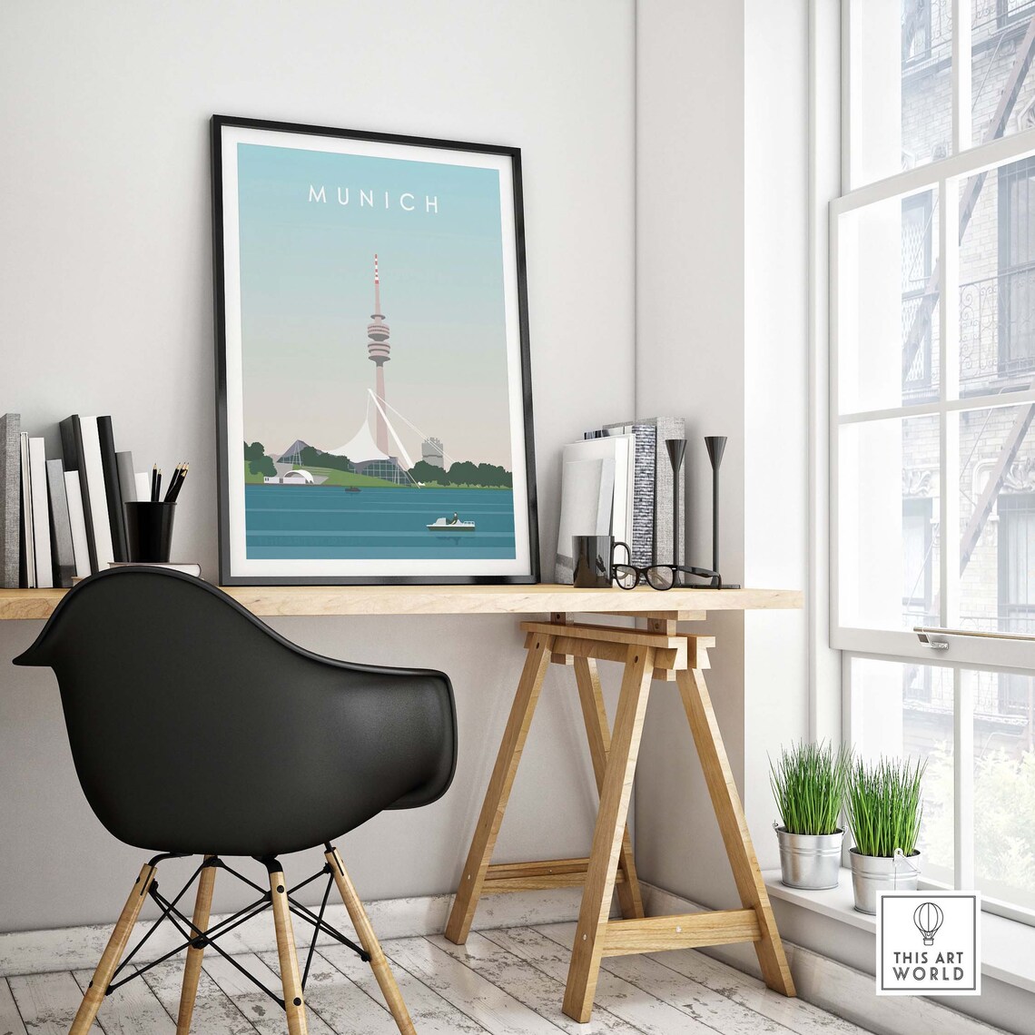 Munich Travel Poster, Bavaria Wall Art Print - Image 4
