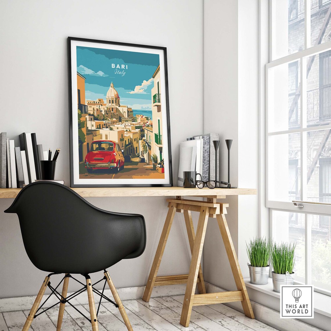Bari Travel Poster, Puglia Italy Art Print - Image 4