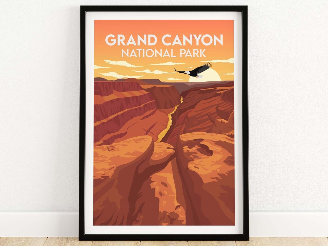 Grand Canyon National Park Poster, Arizona Travel Poster