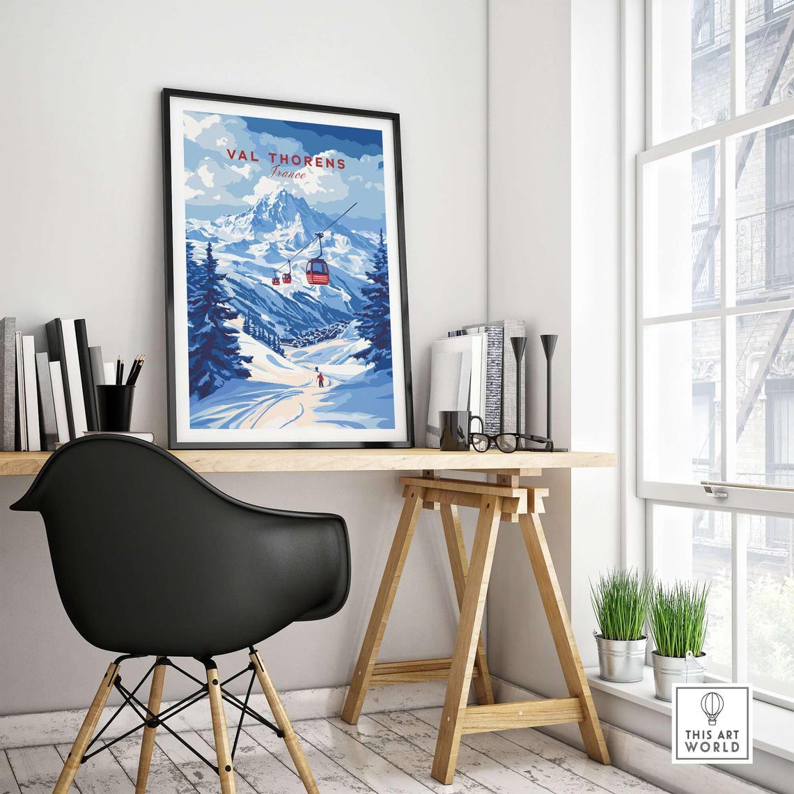 Val Thorens Winter Sports Poster, French Alps - Image 4