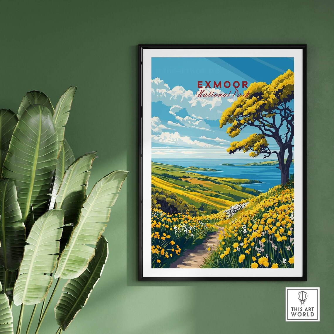 Exmoor National Park Travel Poster, Illustration - Image 2