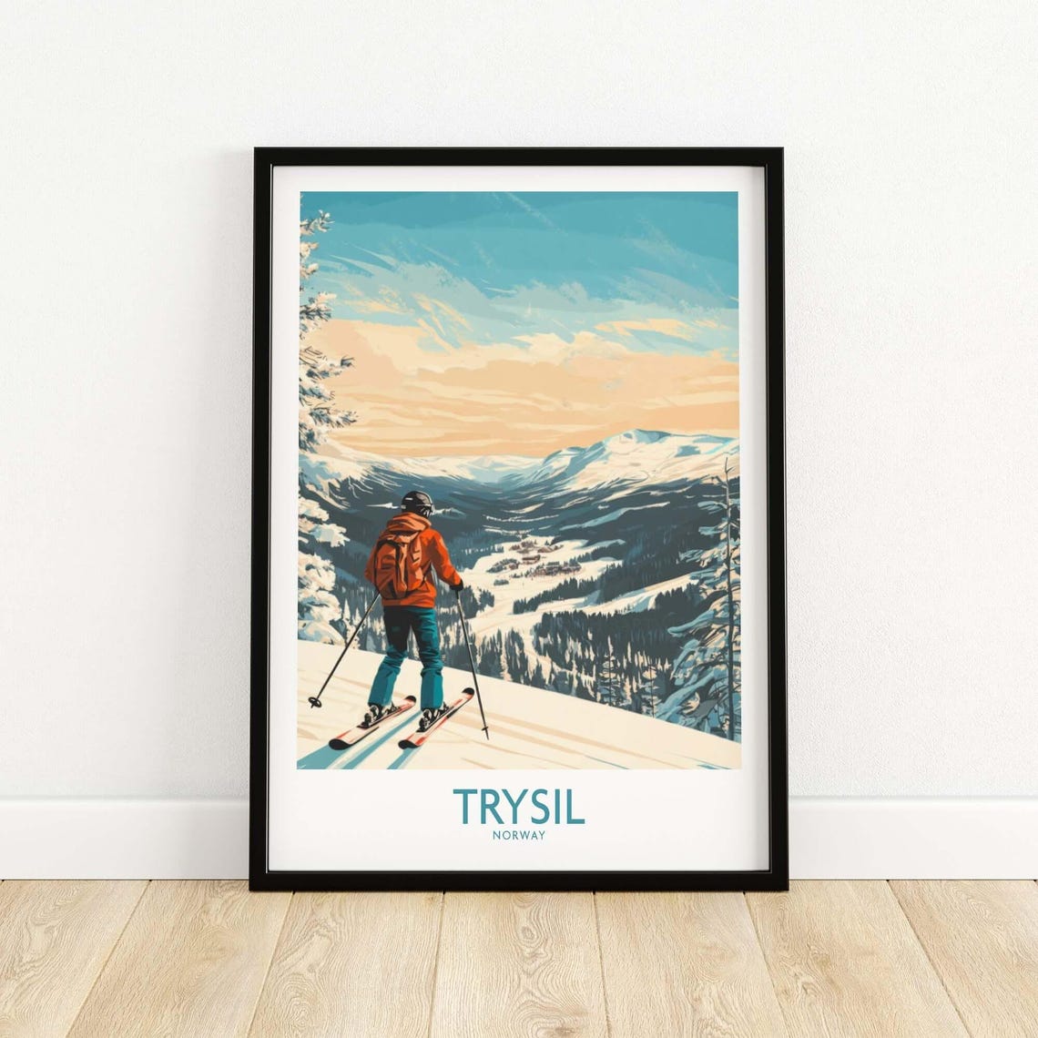 Trysil Ski Lodge Poster, Winter Sports Art - Image 5