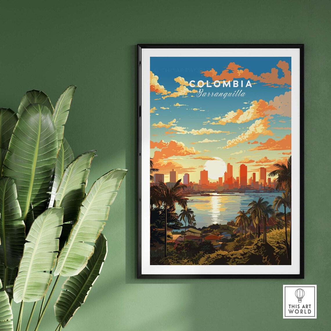 Barranquilla Travel Poster Art Print, Colombia - Image 2