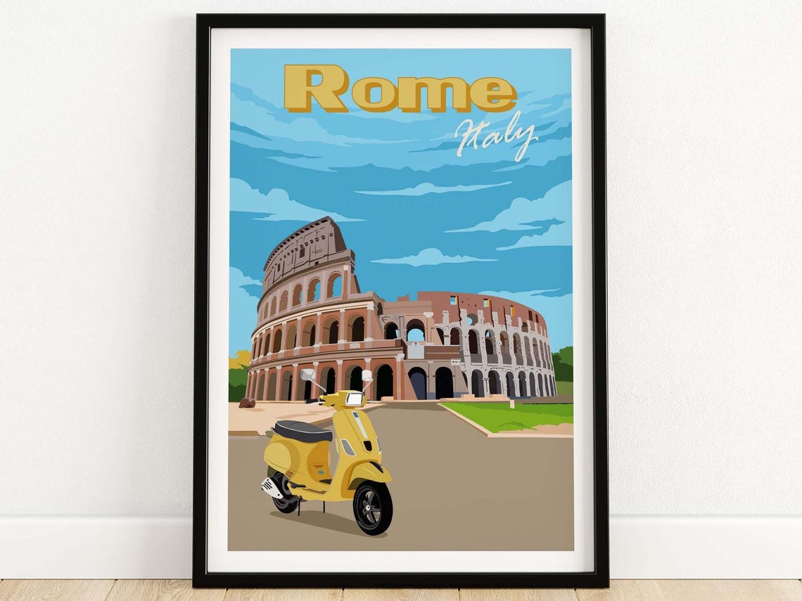 Rome Gift Idea Travel Poster