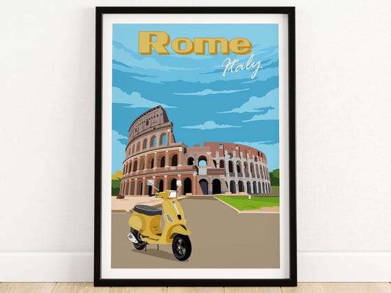 Rome Gift Idea Travel Poster