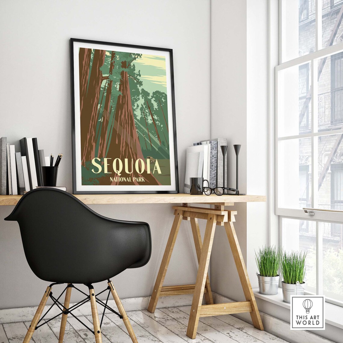 Sequoia National Park Vintage Travel Poster Print - Image 4