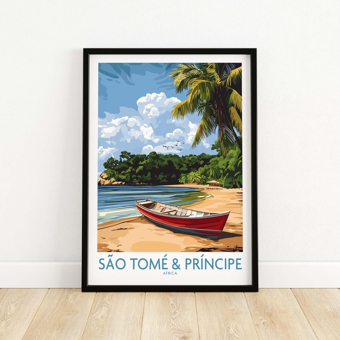 Sao Tome Travel Poster, Africa Home Decor - Image 5