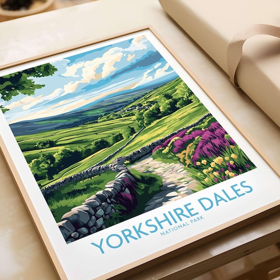 Yorkshire Dales National Park Travel Poster