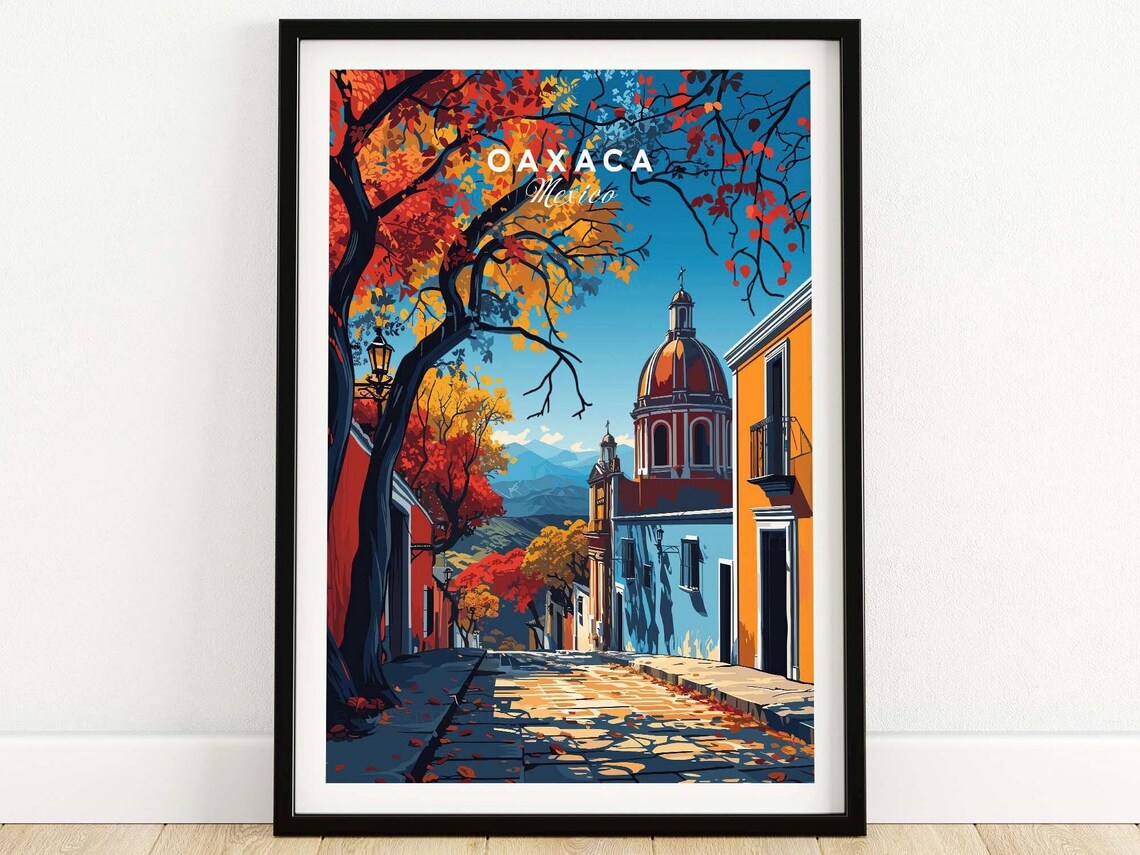 Oaxaca Art Print, Personalized Housewarming Decor