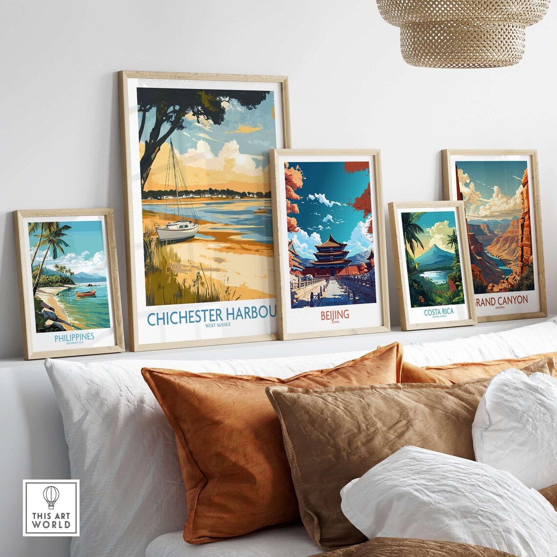 Chichester Harbour Travel Poster, Art Lovers Illustration - Image 3