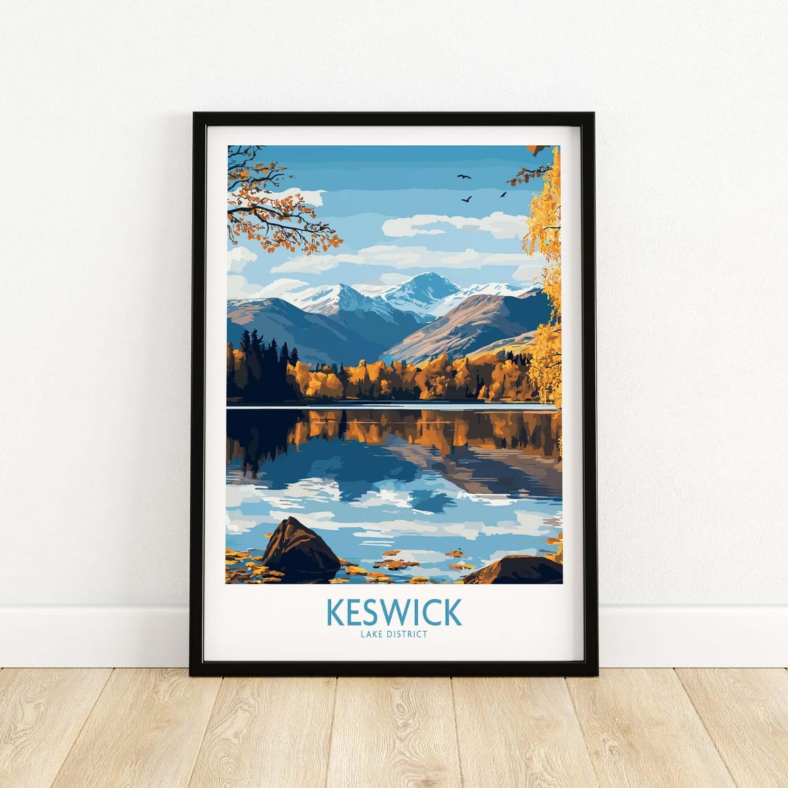 Keswick Travel Poster, Lake District Artwork - Image 5