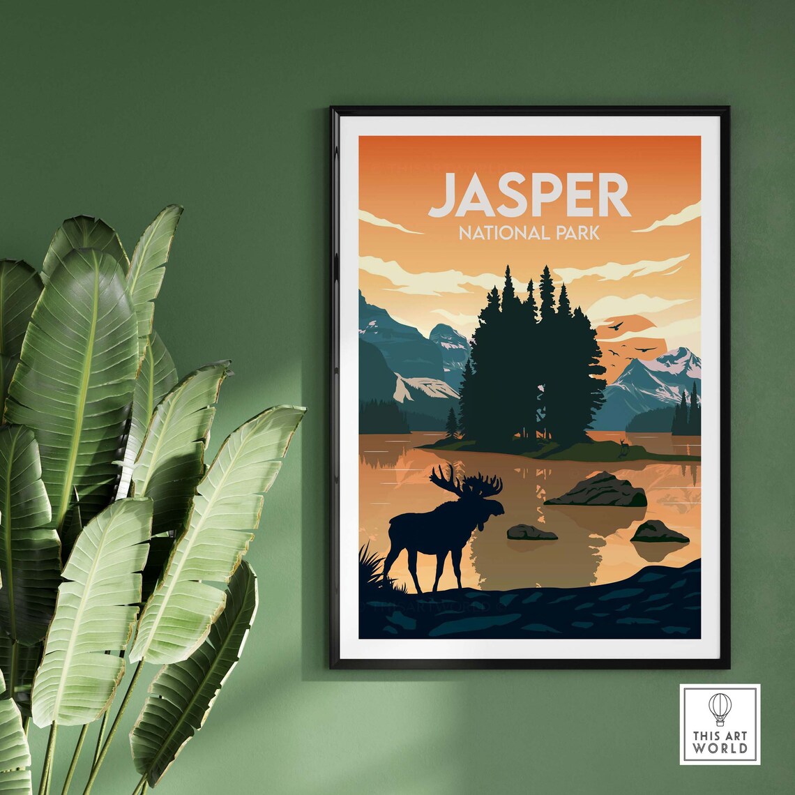 Jasper National Park Canada Travel Poster Art Print - Image 2