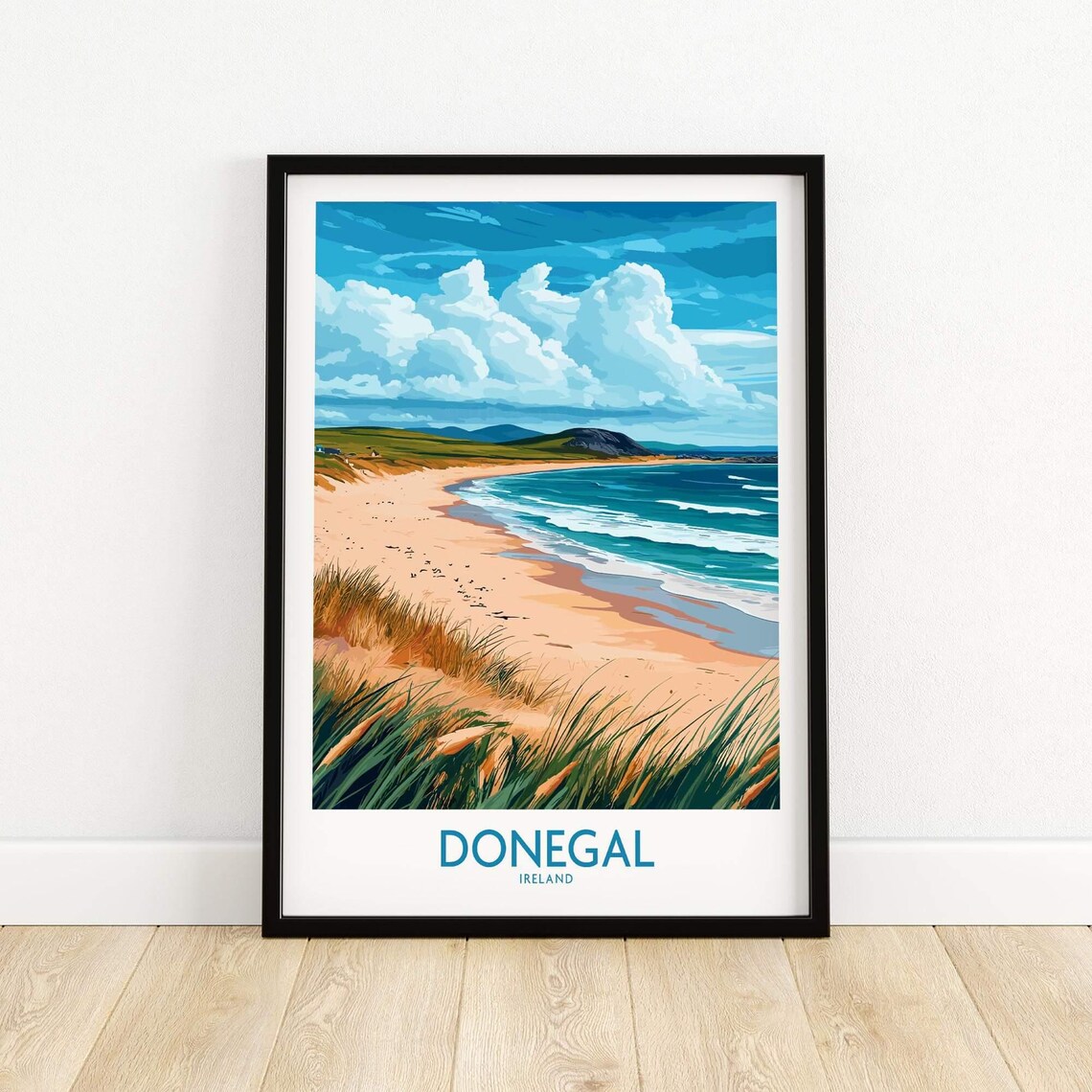 Donegal Travel Poster, River Eske Ireland