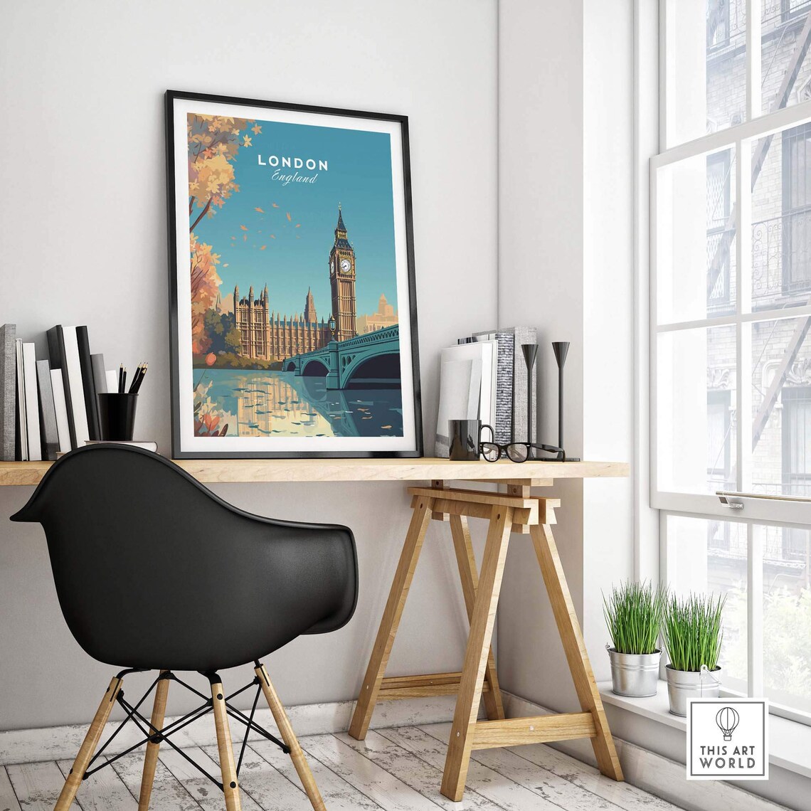 London Travel Poster, City Wall Art Print - Image 4