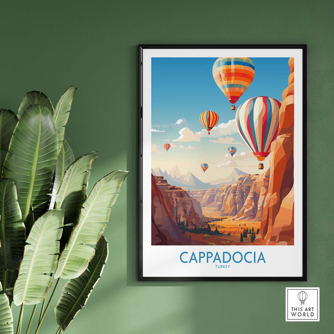 Cappadocia Turkey Travel Poster, Art Print - Image 2