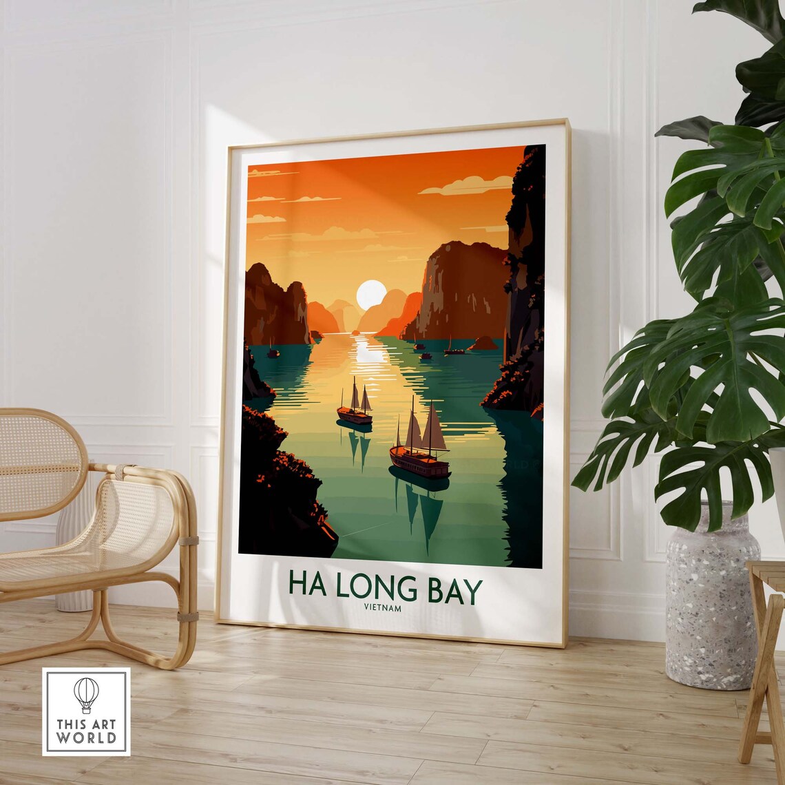 Ha Long Bay Travel Poster, Home Decor Print - Image 3