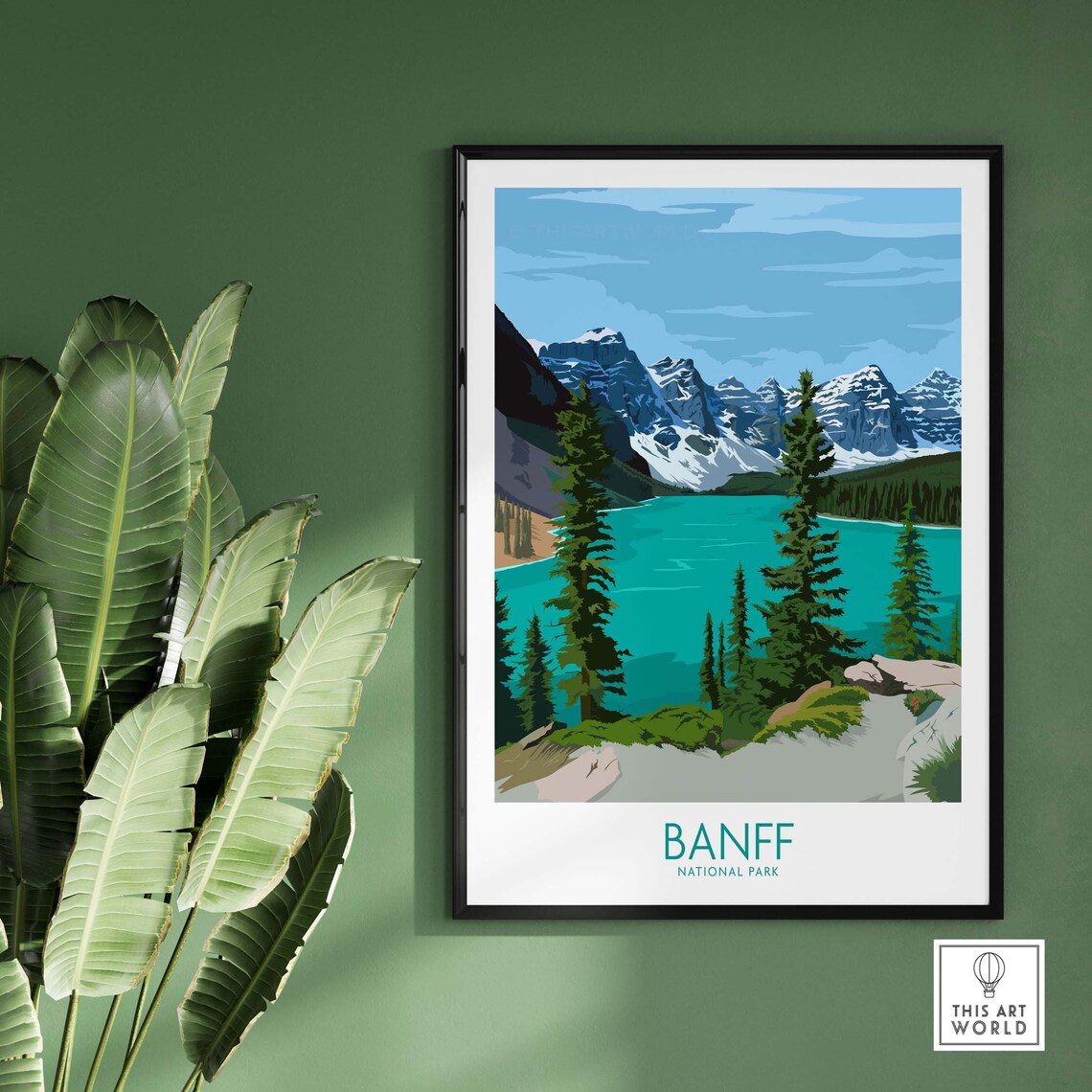 Banff Travel Poster, Banff National Park Art Print - Image 3