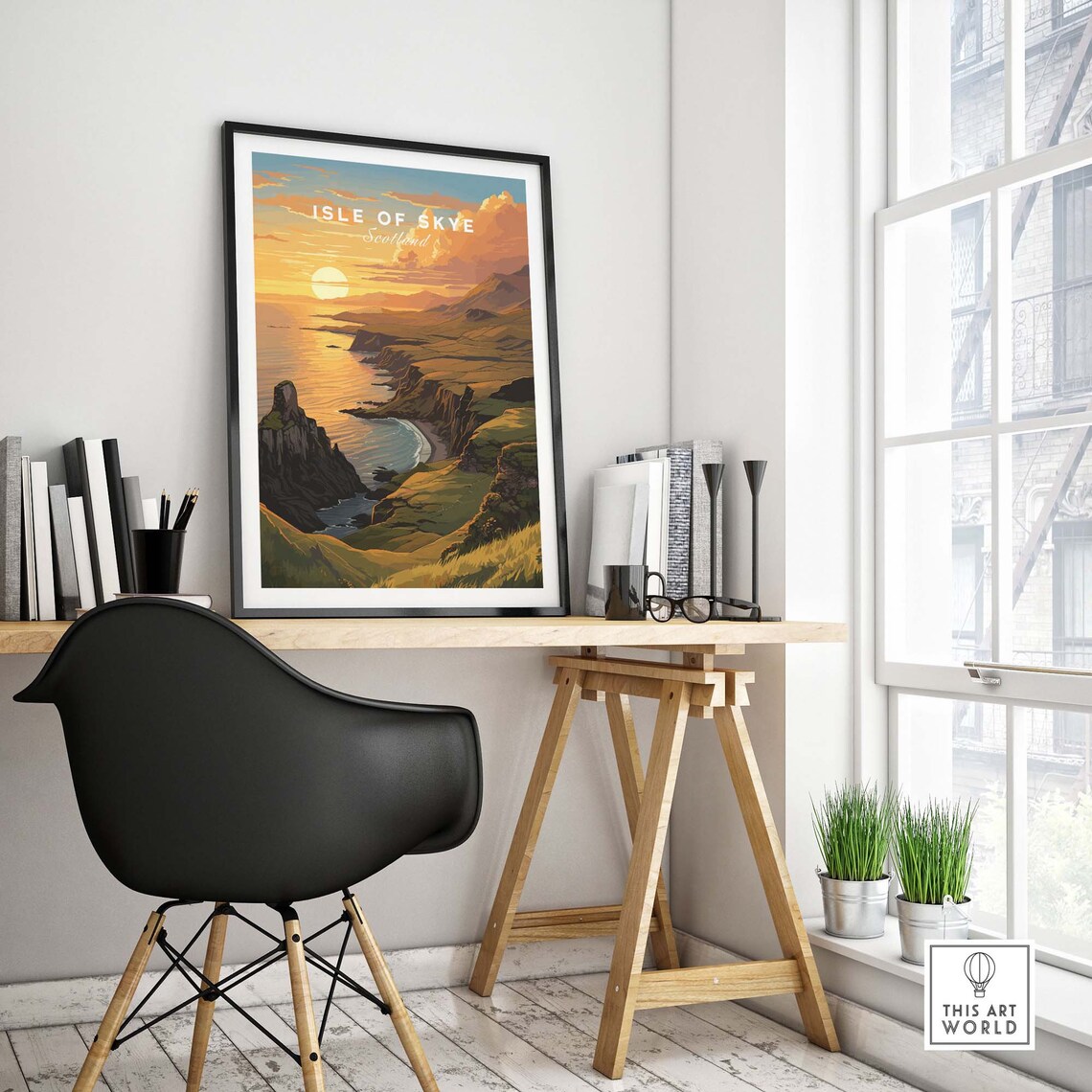 Isle Of Skye Travel Poster, Scotland Art Print - Image 4