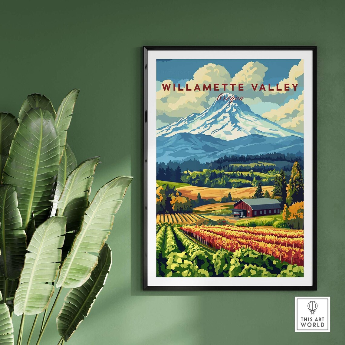 Willamette Valley Oregon, Wine Country Art Print - Image 2