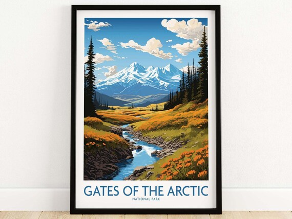 Gates Of The Arctic National Park Wildflower Meadow Peak Poster