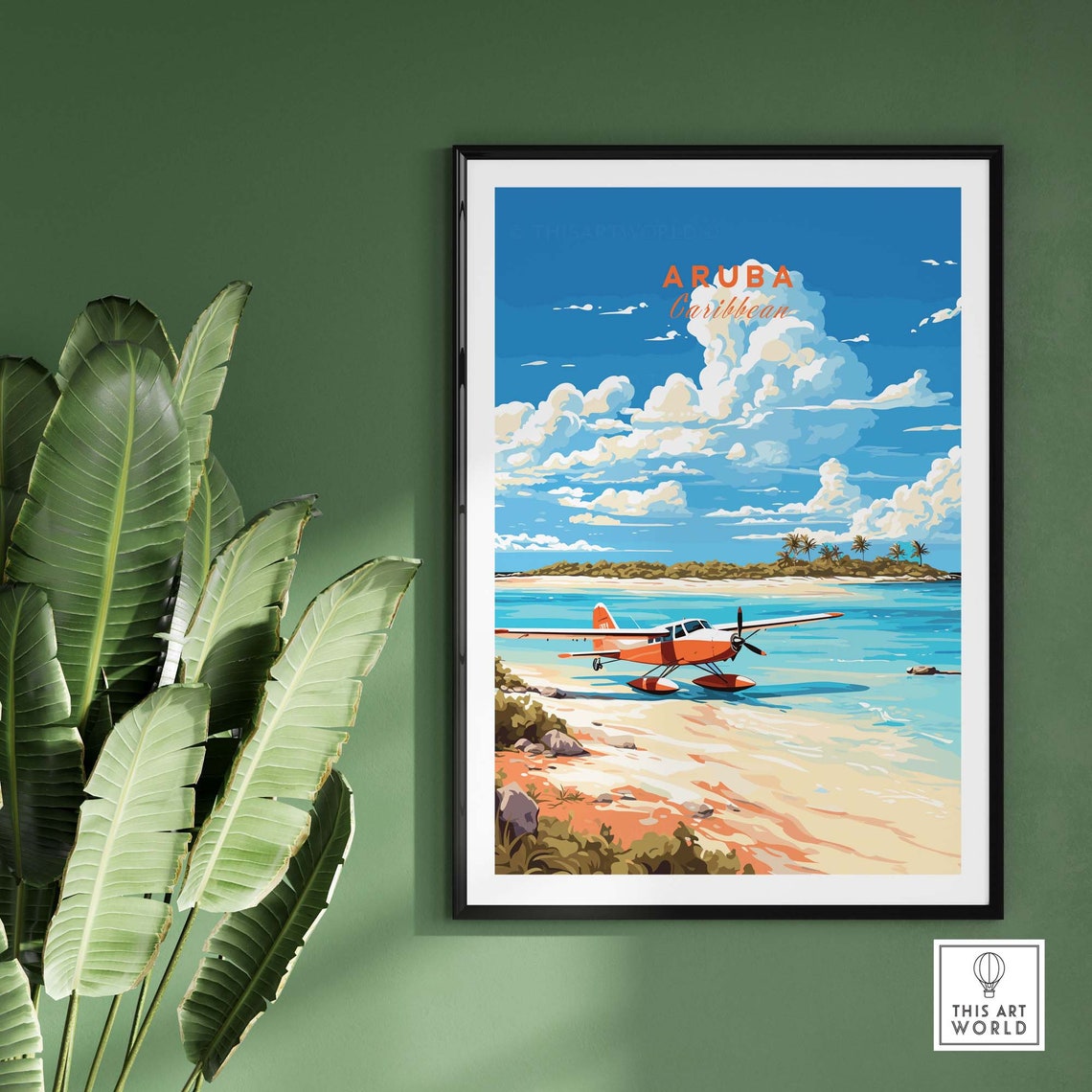 Aruba Print Travel Poster Art Home Dcor Artwork Birthday Present Wedding Anniversary Gift - Image 2