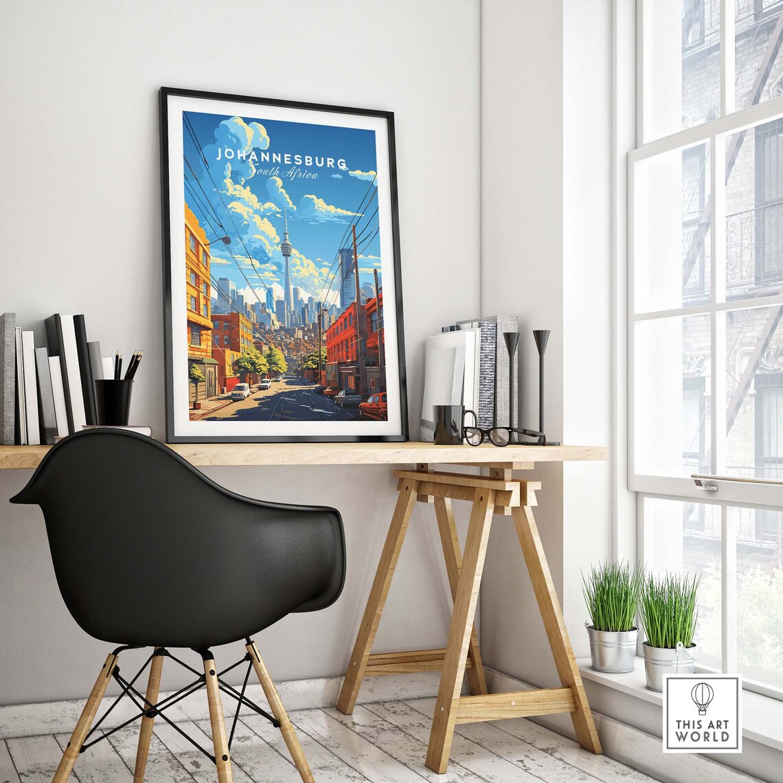 Johannesburg Travel Poster Art Print, Home Decor - Image 4