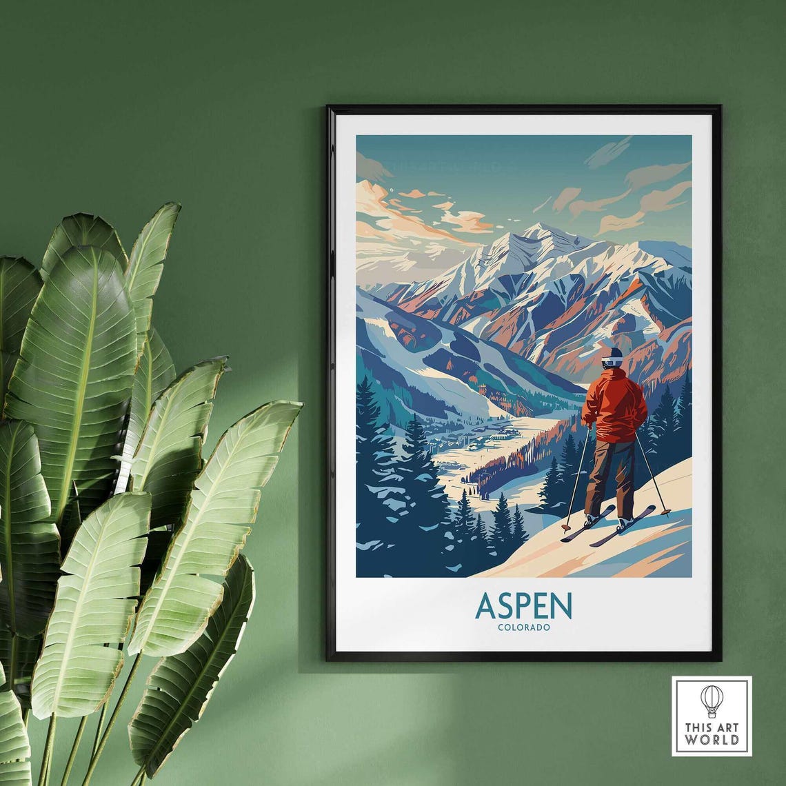 Aspen Ski Lodge, Ski Room Art Print - Image 2