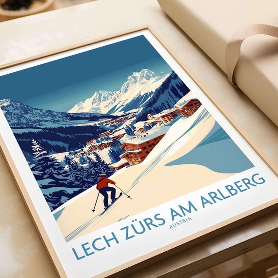 Ski Wall Art, Lech Zrs Am Arlberg Ski Lodge