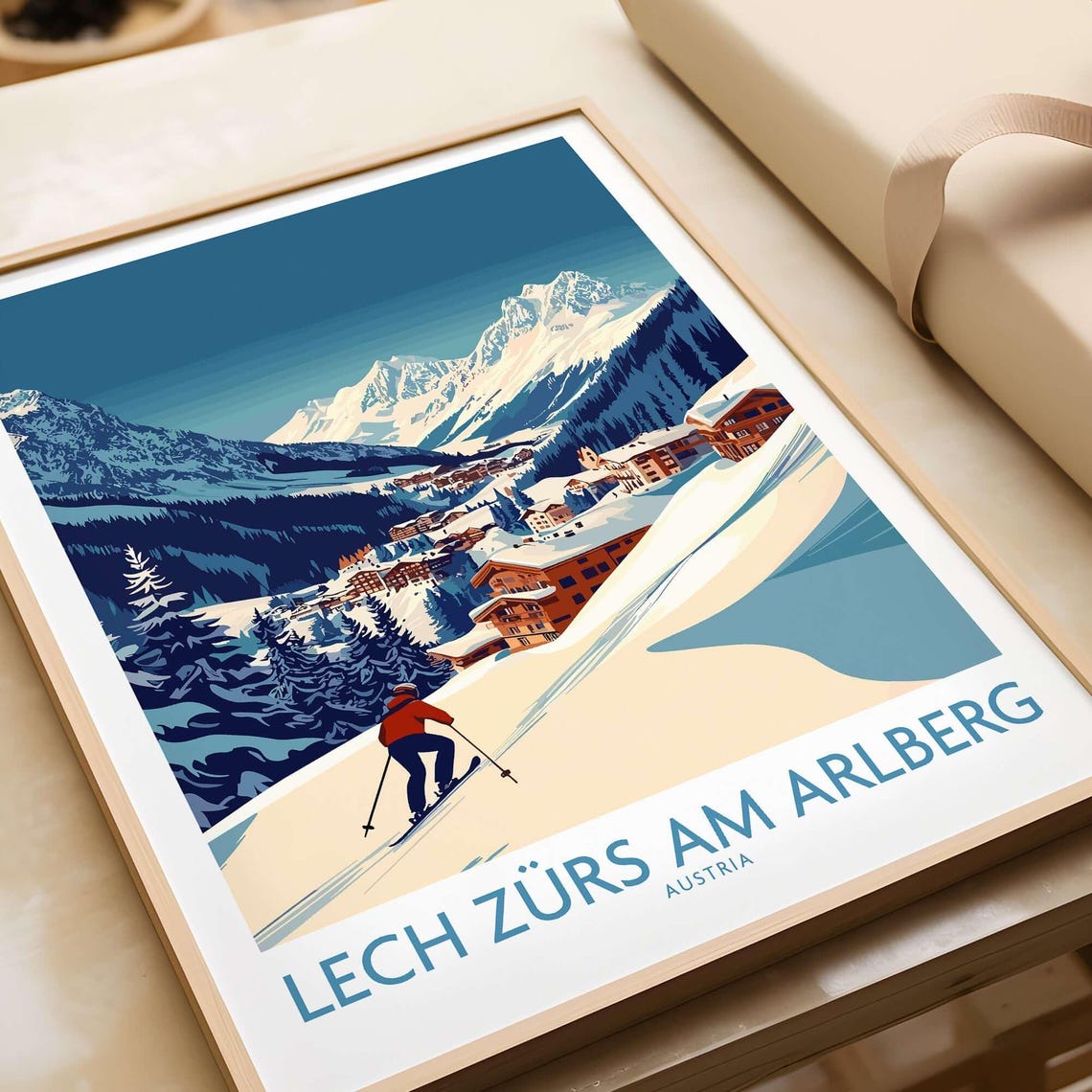 Ski Wall Art, Lech Zrs Am Arlberg Ski Lodge