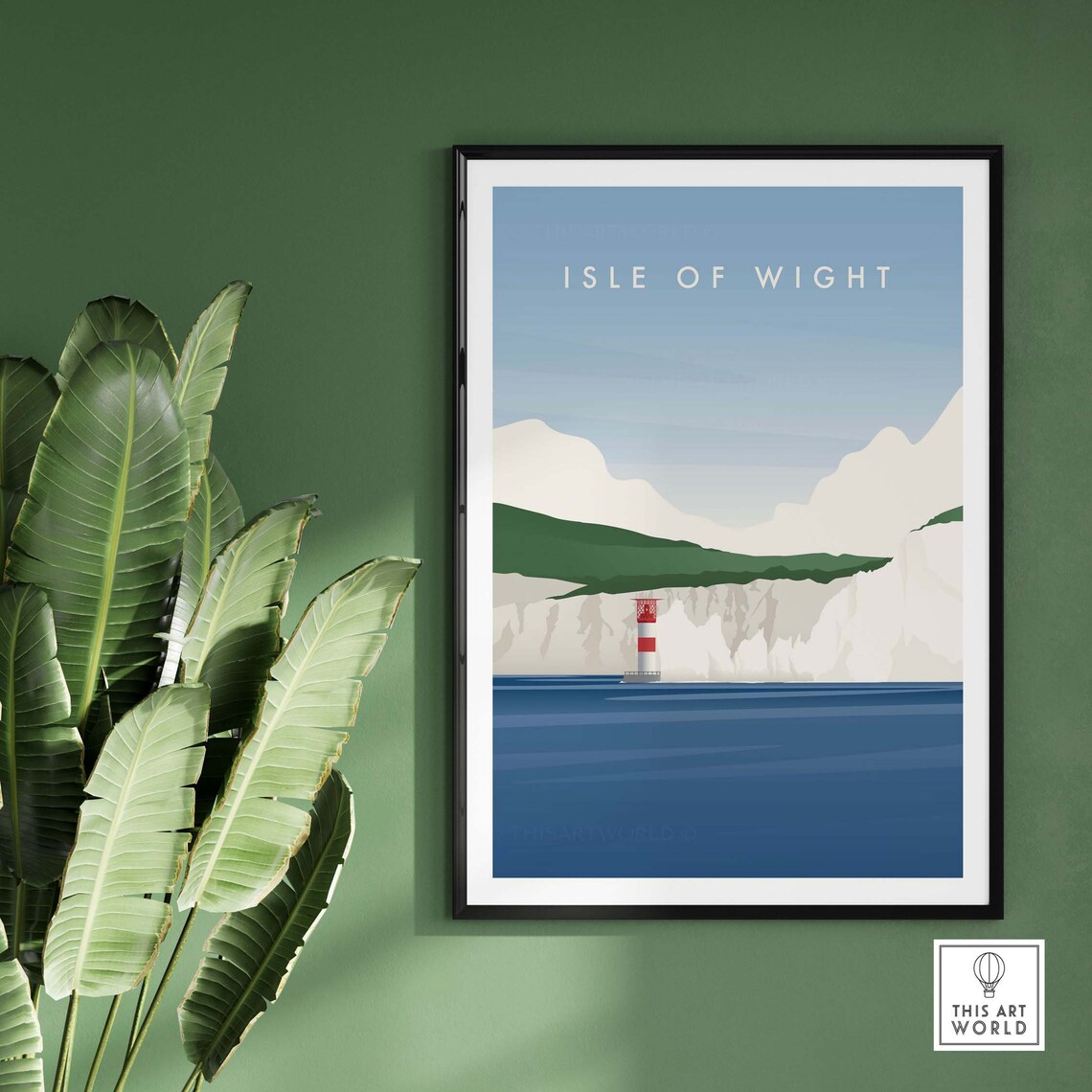 Isle Of Wight The Needles Minimalist Travel Poster - Image 3