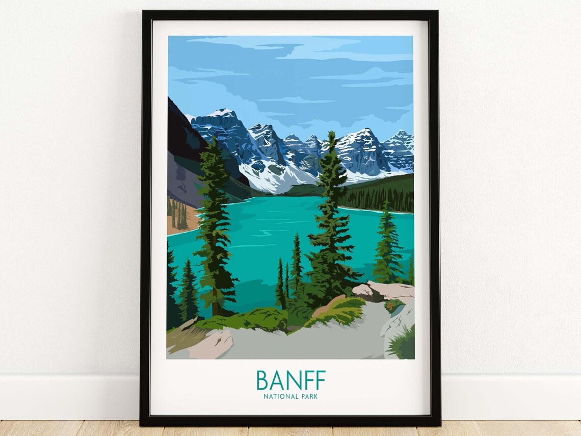 Banff Travel Poster, Banff National Park Art Print - Image 4