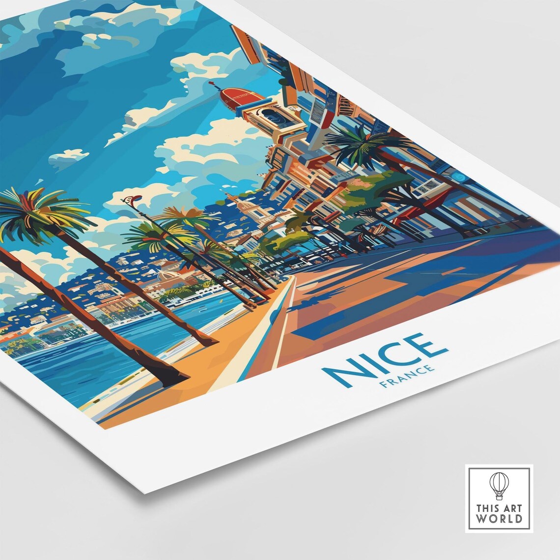 Nice Travel Poster, France Wall Art Print - Image 4