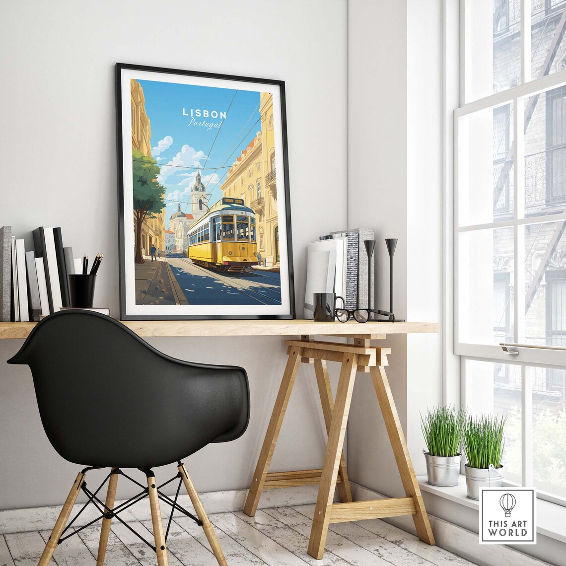 Lisbon Travel Poster Art Print, Europe Favorite - Image 4