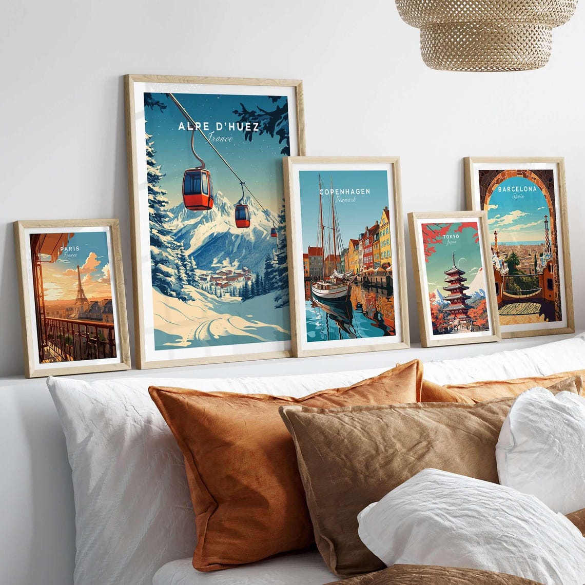 Alpe Dhuez Ski Print, France Mountain Resort Art - Image 3