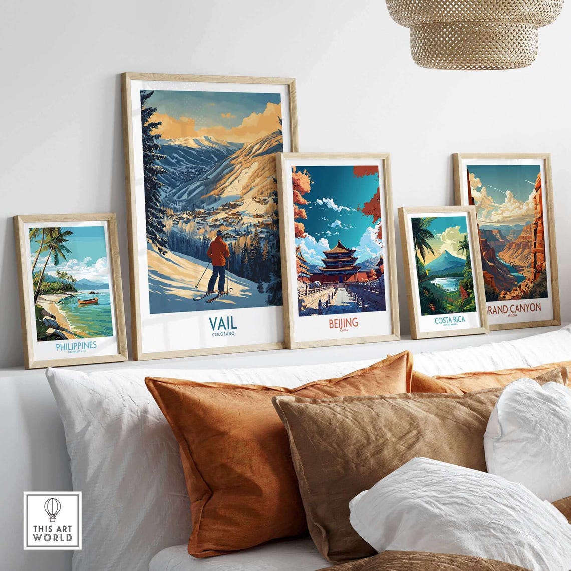 Vail Ski Lodge Winter Sport Wall Art Print - Image 3