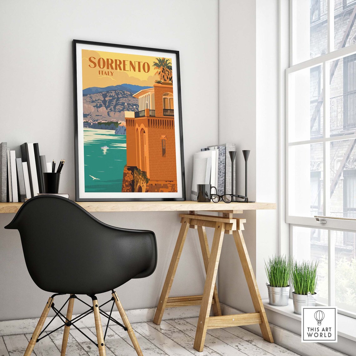 Sorrento Italy Travel Poster, Amalfi Coast Wall Art - Image 4