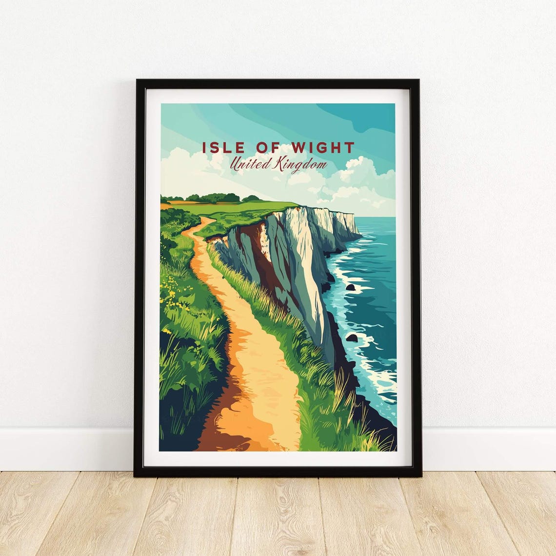 Isle Of Wight Travel Poster, Art Lovers Gift